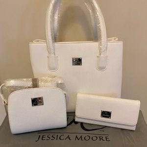 Jessica Moore Tote, crossbody &wallet. All 3 pcs,$40